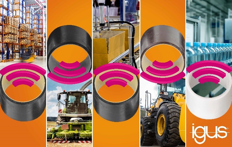 From forklifts to packaging machines: isense plain bearings provide information
about their wear and warn in good time before the stoppage of plant or
machinery.