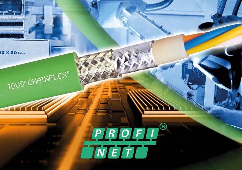As a cable specialist for use in motion, igus wants to further advance the development of Profinet technology with its membership in the Profibus Nutzerorganisation e.V. (Source: igus GmbH)
