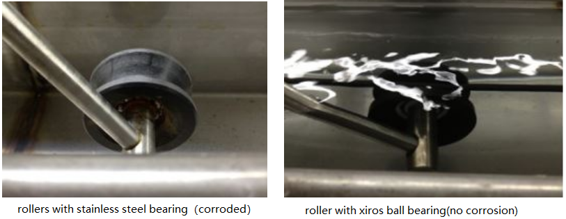 rollers with stainless stell bearing